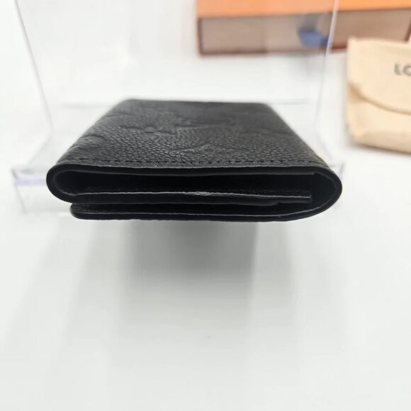 Louis Vuitton Wallet Coin Case Monogram Empreinte Porte Monnaie Rosari Noir - Picture 7 of 16